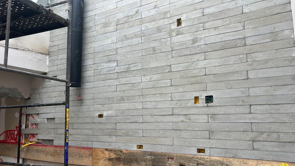 Ripado concreto aparente